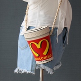 原创韩国ulzzang可乐包麦当劳女包单肩包链条包斜挎包小包水桶包