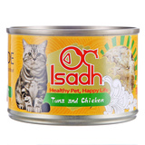 ISADH 优绅吞拿鱼鸡肉口味 猫罐头150g进口金枪鱼 幼猫零食湿粮