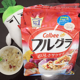 日本calbee卡乐比麦片新鲜水果果仁燕麦冲饮即食营养早餐麦片800g