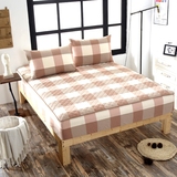 套纯棉格子加厚床笠1.2米1.35全棉夹棉席梦思罩子床套定制沙发床