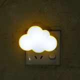 创意家居 小白云朵小夜灯 LED光控节能床头灯 宝宝喂奶感应灯壁灯