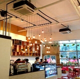 灯服爱迪生创意小吊装店美式咖啡厅橱窗吧台复古餐厅轨道装饰吊灯