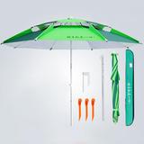 户外钓具双层钓鱼伞遮阳雨渔具用品 LF026 2.4米双绿