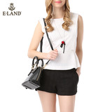 ELAND韩国衣恋新品夏季新品纯色无袖时尚衬衫EEBW52455B专柜正品