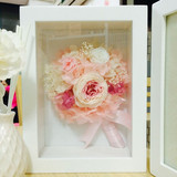 小朵の花儿永生花相框 双面折叠相框 生日结婚礼物情人节礼物