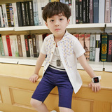 男童短袖衬衫2016新款夏装中大童儿童休闲韩版白色半袖衬衣童装潮