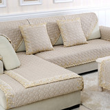 欧式亚麻沙发垫布艺坐垫四季棉麻皮沙发垫沙发巾纯色简约沙发坐垫