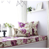 上源纺 紫曼系列飘窗垫窗台垫订做 定做阳台垫海绵沙发坐垫子
