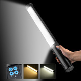 LED双色温手持补光棒外拍LED摄像灯摄影灯内置电池夜间拍摄装灯架