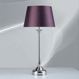 特卖 现代简约时尚创意装饰台灯客厅卧室床头灯 紫色灯罩蓝色酒红