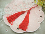 新款大红色螺纹丝球流苏中国结穗 新娘古装中式头饰必备装饰