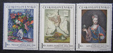 捷克斯洛伐克邮票1966年馆藏绘画3张 全品 特价