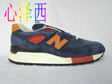 心泽西 New Balance美产男子跑步鞋  M998DSA 998 海军蓝