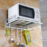 太空铝合金厨房格兰仕微波炉架子置物架电烤箱支架壁挂式新品特价