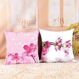 新款十字绣抱枕一对客厅卧室沙发抱枕套件清新十字绣靠垫花卉系列