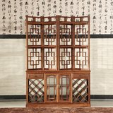 新中式家具 现代简约明清古典刺猬紫檀酒柜 多功能储物酒柜