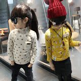 童装女童冬装新款 韩版女童高领加绒加厚保暖打底衫儿童长袖T恤