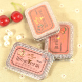 韩国专柜正品 Skin food QQ三色水果唇彩/唇膏盒 方便携带 四色选