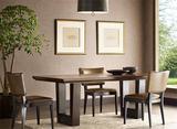 美式铁艺餐桌椅会议桌办公桌时尚简易原木长桌子工作台电脑桌特价