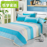 老粗布床单单件纯棉加厚1.2m1.5米1.8床学生寝室单双人被单全棉布