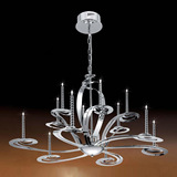 热卖新款现代简约蜡烛吊灯，螺旋形状，低压，节能。客厅卧室餐厅