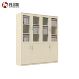 南京办公家具板式文件柜铁皮柜简约现代带玻璃门简易组合柜档案柜