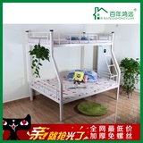 欧式1.2-1.5米子母床上下铺双层双人床学生公寓高低铁艺铁架床