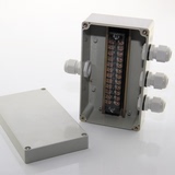 1进3出防水接线盒带端子电线分线盒家用配电箱机械塑料工控盒IP66