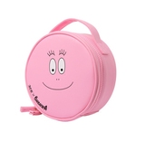 新品3ce&Barbapapa巴巴爸爸限量版粉色圆形化妆包 可爱少女化妆包