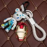暴力熊钥匙扣 复仇者超人蝙蝠侠钥匙链汽车钥匙挂件编织绳钥匙圈