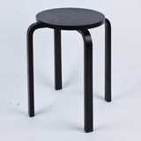 实木凳子圆凳子餐桌凳板凳椅子非塑料黑时尚简易简约独凳家用木凳