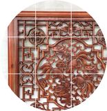 东阳木雕 中式仿古挂件方形家居饰品福字 壁挂 实木镂空雕刻80cm