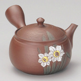 日本代购直邮常滑烧日本传统手工艺陶器泡茶壶光松茶泥福丸形水仙