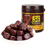 韩国原装进口零食品乐天56%黑巧克力86g灌装巧克力豆休闲