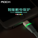 ROCK iPhone6 5S数据线发光呼吸灯6S Plus air mini充电器线面条