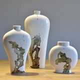 现代中式陶瓷花瓶摆件工艺品摆设客厅电视柜餐桌时尚简约花瓶装饰