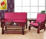 纯色加厚海绵红木实木头沙发坐垫带靠背木质春秋椅垫冬联邦椅垫子