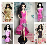 美泰正版barbie芭比娃娃衣服新款正品服装时装服饰配饰件礼服裙