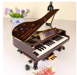 包邮钢琴模型八音盒益智启蒙音乐盒家居高档摆件六一儿童节礼物