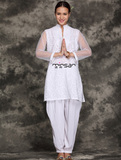 纯棉瑜珈服套装773舞蹈女教练健身禅茶服白绣花曼陀罗经典瑜伽装