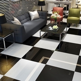 纯色 全抛釉 客厅 800*800 瓷砖 地砖 黑白 玻化砖 地板砖 波导线