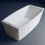 果果卫浴现代时尚长方形简洁休闲独立式亚克力浴缸不带按摩全新款