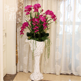 花瓶仿真花套装蝴蝶兰 酒店客厅大型落地整体花艺 假花装饰花摆设