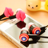 可爱耳机卡通入耳式耳机创意女生手机通用韩版立体迷你萌个性苹果