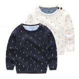 男童套头毛衣 童装春装2015新款 韩版儿童针织衫宝宝女童圆领线衣
