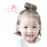 2016韩版儿童丸子头假发宝宝发夹可爱女童宝宝发卡表演发饰品批发