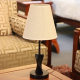 现代简约时尚宜家木质美式卧室床头台灯创意调光客厅美式台灯灯具