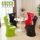思诺客异形接待椅个性创意餐椅玻璃钢椅子简约现代咖啡厅桌椅组合