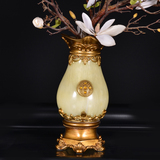 德琳丝 欧式花瓶摆件奢华复古客厅玄关样板间样板房软装家居饰品