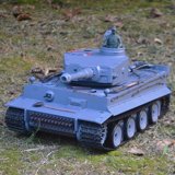 超大仿真德国虎式金属遥控坦克车可发射bb弹军事战车儿童玩具模型